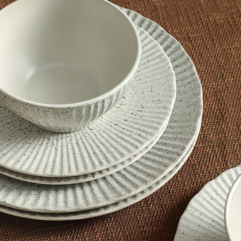 Service de table 24 pièces Stone Lain Arlo, Blanc