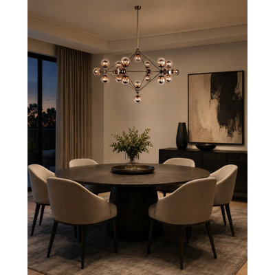 Lustre en verre 21 lumières Leib 