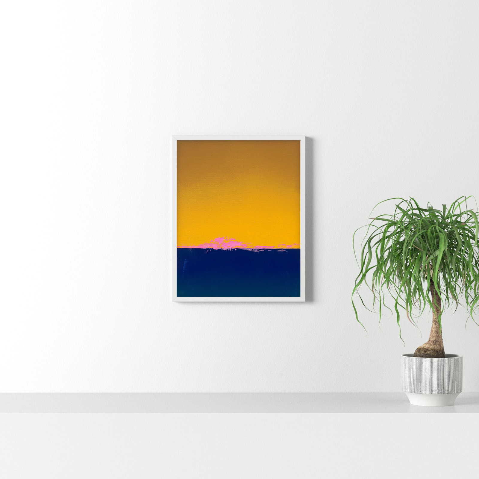 Horizon 1 by Lee Lessem, White, 30" H x 24" W x 1.25" D