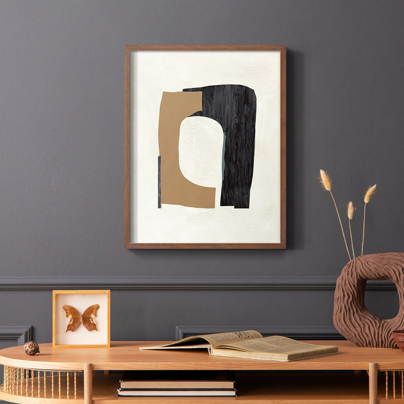 «Cardboard Cutouts I», reproduction encadrée - bois massif, Brun, H 20 po x l 16 po