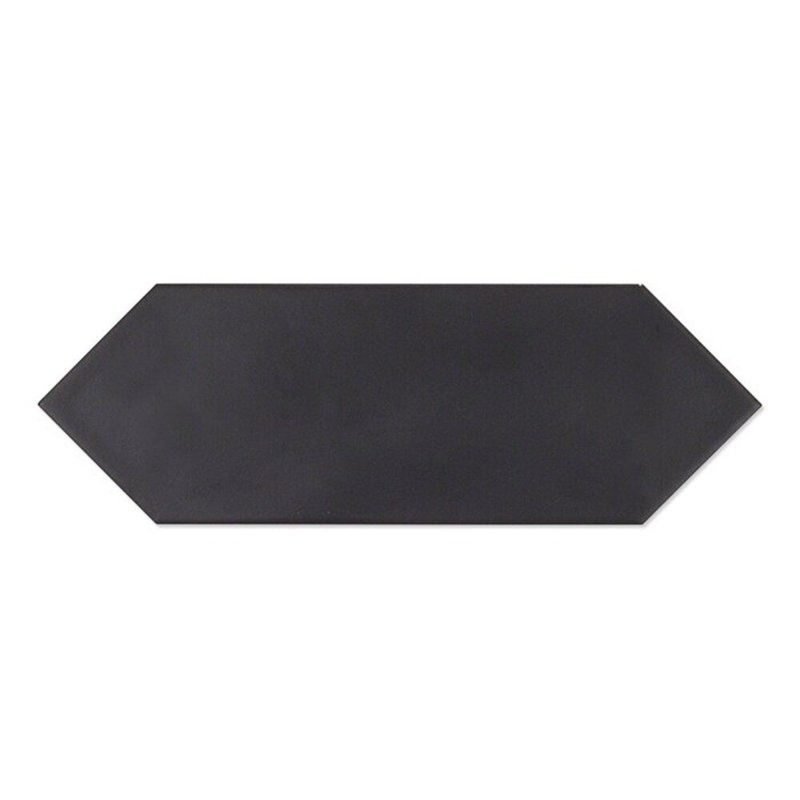 Aliante 4x12 Picket Matte Concrete Look Porcelain Tile, Black