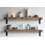 Tablette décorative en bois massif 2 pièces Brennon-88209009-96048238