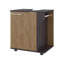 Armoire de rangement sous évier Gila, de conception compacte, avec deux tablettes pour organiser les articles de salle de bain, -1220256368