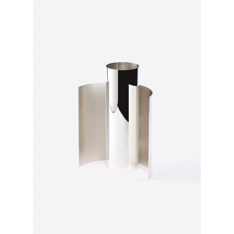 Around Silver Plated Table Vase, Silver/Gold