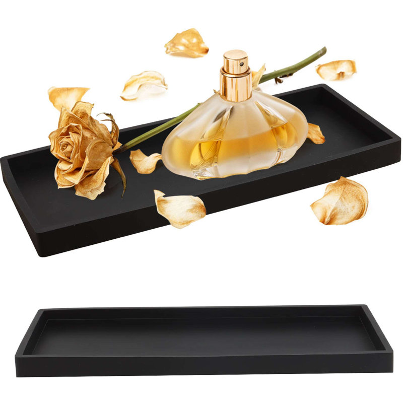Olles Bathroom Tray, Black