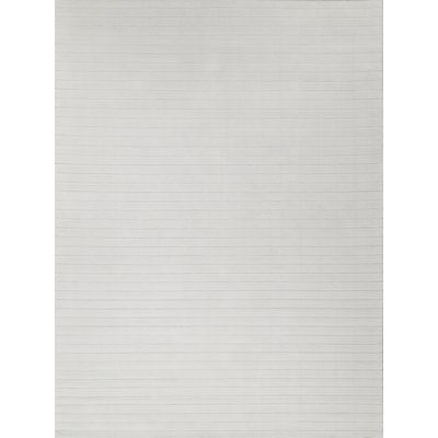 Amani Modern Handmade Silky Nylon, White Area Rug