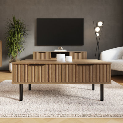 Nervata Living Coffee Table with Storage