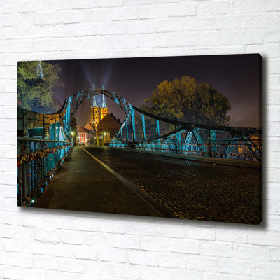 Bridge Of Lovers - Wrapped Canvas Print