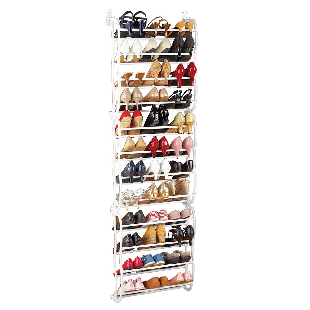 Sunbeam 'Over The Door' 36-Pair Shoe Rack, White