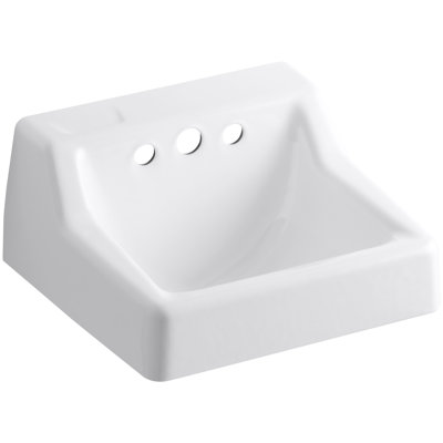 Hampton Metal 19" Wall Mount Bathroom Sink with Overflow