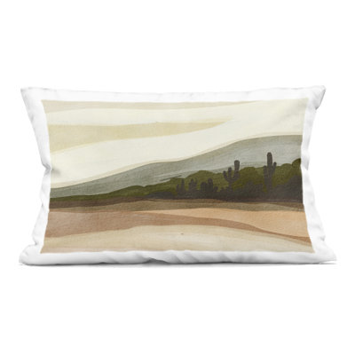 Coussin décoratif abstrait Abstract Wippling Waves, design par Lera