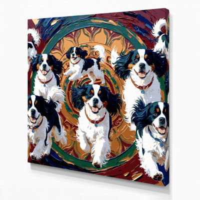 Dogs Tibetan Spaniel Brown Canvas Wall Art