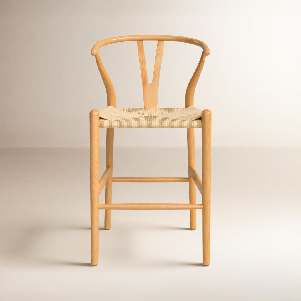 24" Bar Stool, Natural