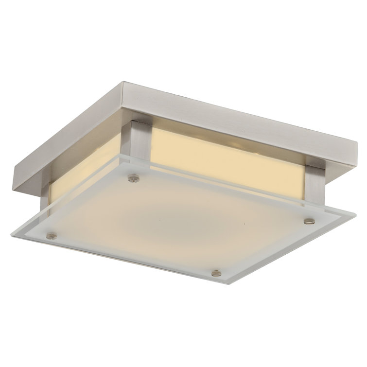 Johnston 9.5" Unique/Statement Square LED Flush Mount
