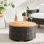 Table basse d'extérieur circulaire L 25,6 po x l 25,6 po Maddie