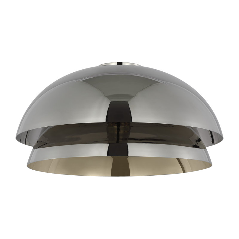 Shanti 1 - Light LED Flush Mount, Polished Nickel