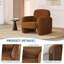 Fauteuil lounge moderne ergonomique avec structure en bois massif