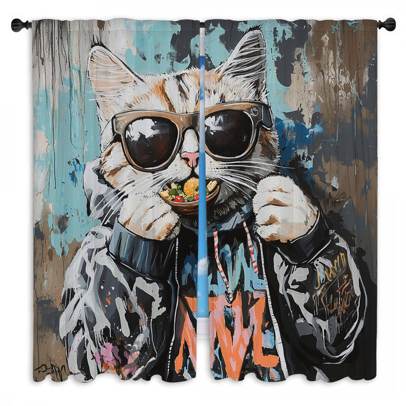 Rideaux pour fenêtre CatBison, L 40 po x L 61 po