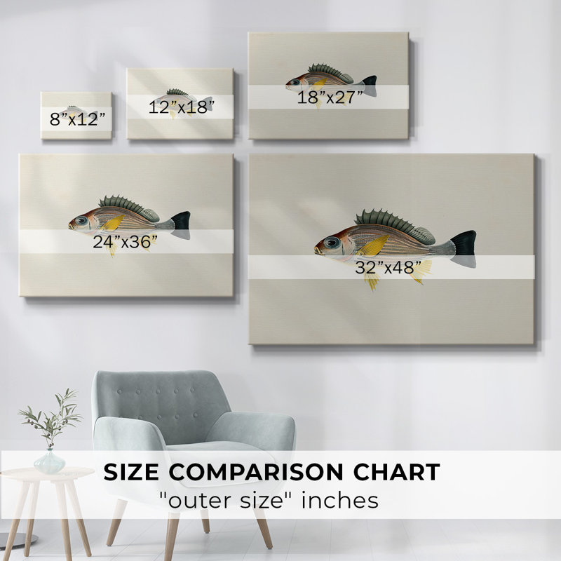 Toile tendue avec collection Tropical Fish Collection III