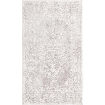 Tapis oriental gris / ivoire Dayton