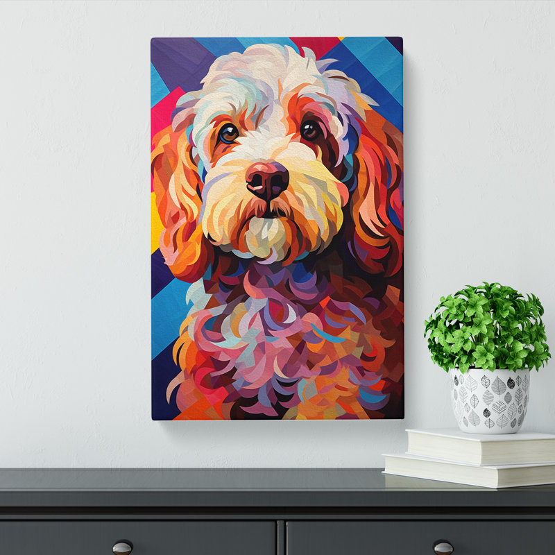 Cockapoo Cubism No.2 - Print, 76cm H x 50cm W x 3cm D