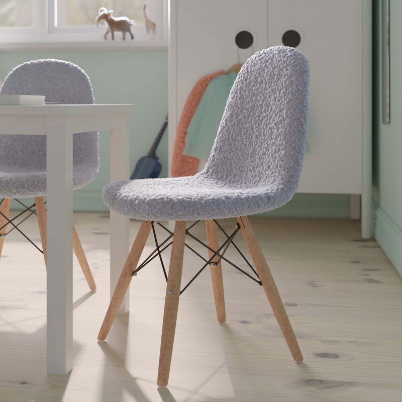 Bourassa Kids 13.25'' Club Chair and Ottoman, Gray
