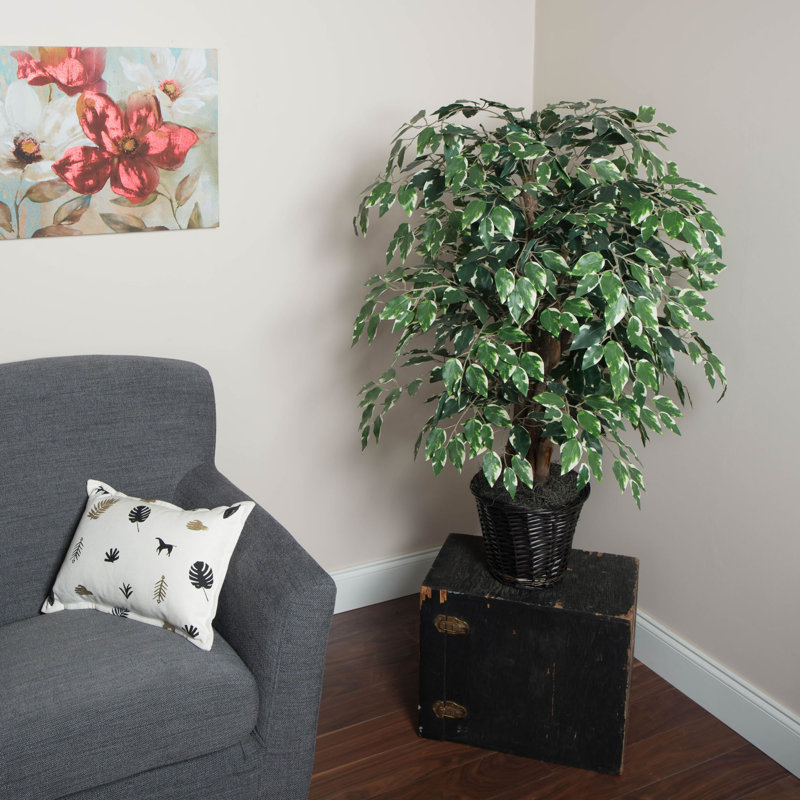 48'' Faux Tree in Wicker/Rattan Basket
