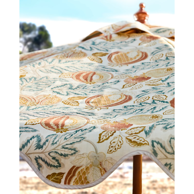 Cantaloupe Fabric, Seasalt/Quince