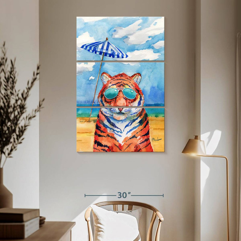 Abat-jour Ketti Tiger, H 65 po x l 42 po