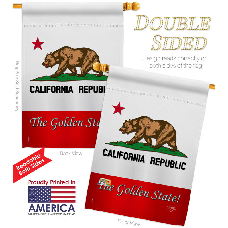 Double Sided 40'' H x 28'' W Polyester House Flag