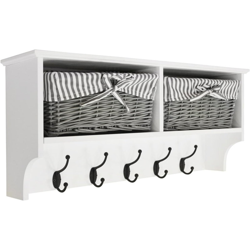 Plastic Coat Rack, White