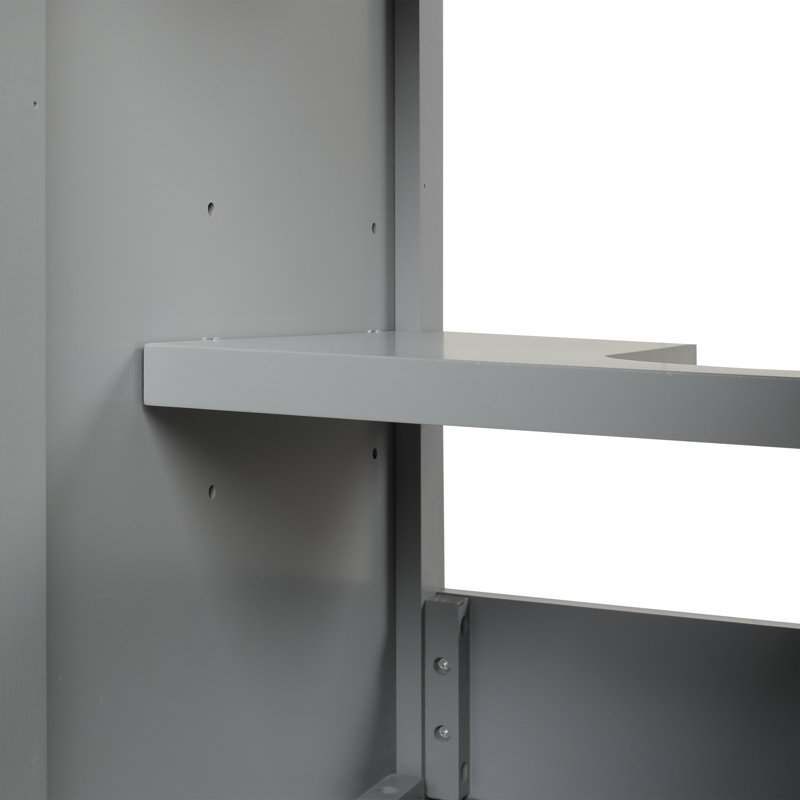 Meuble-lavabo autoportant de 20 po avec lavabo en céramique et armoire à fermeture en douceur