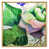 Toile avec cadre flottant or