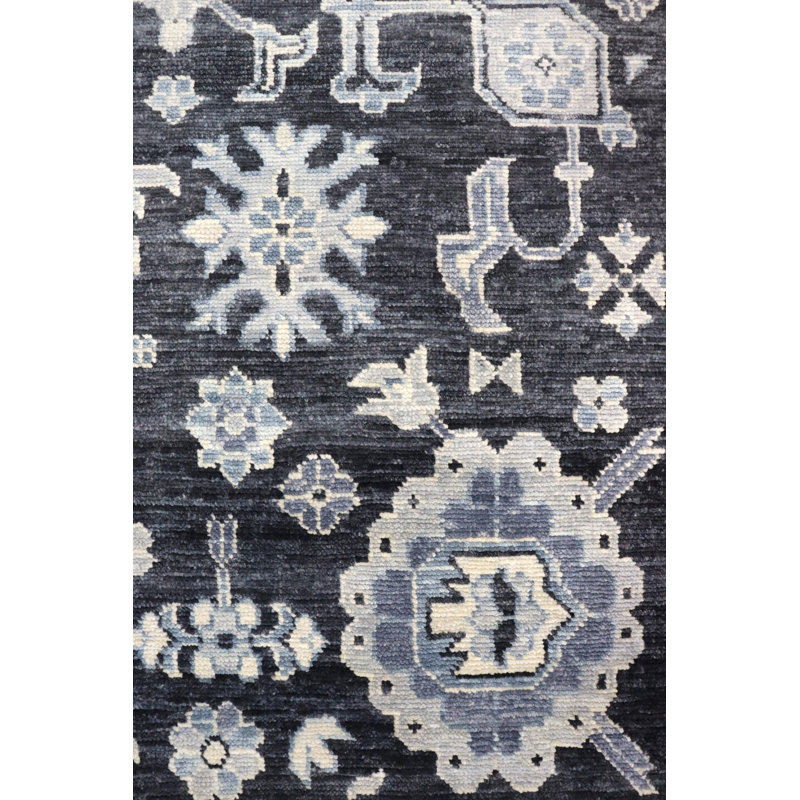 Sultanabad Wool Oriental Area Rug in Gray/Charcoal/White, Rectangle 8'9" x 11'7"