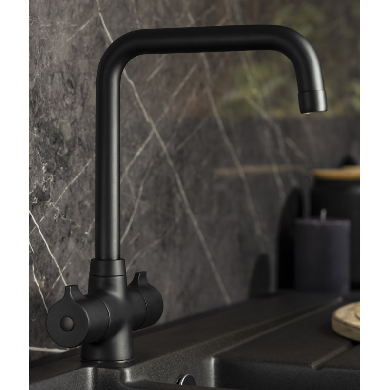Abode Designs Crescendo Kitchen Faucet, Matt Black