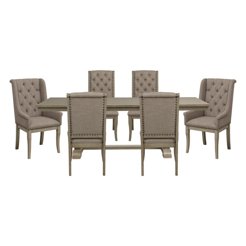 Ensemble de table et chaises de salle à manger extensible Classic Luxury Classic 7pc