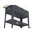 Herstera Metal Galvanized Steel Raised Garden Trolley Planter Anthracite-56557165
