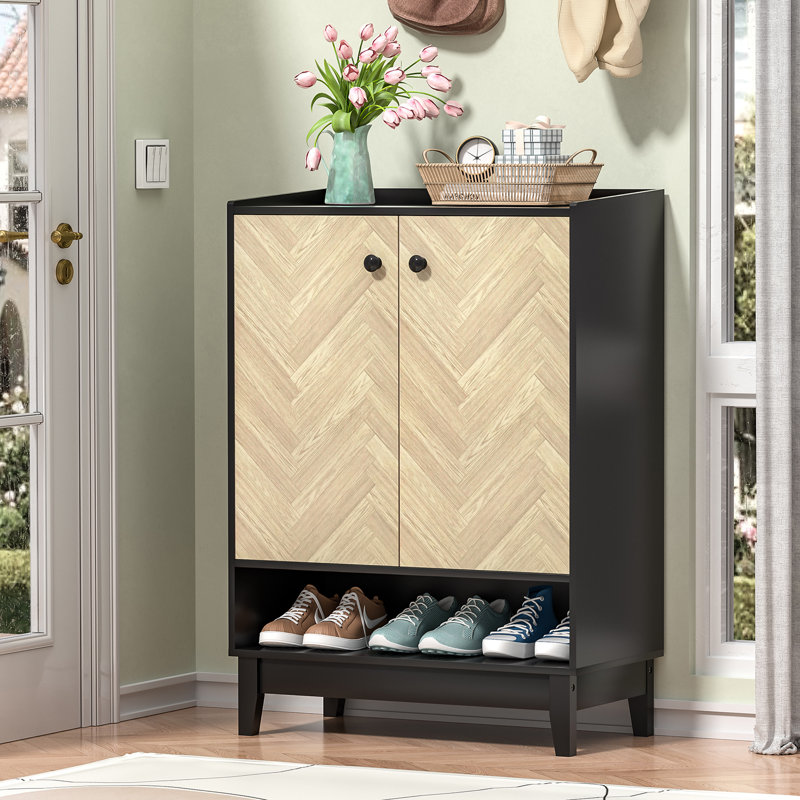 Armoire de rangement pour chaussures 25 paires avec 5 tablettes à 5 niveaux