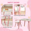 Landaff Kids 3 Piece Square Play Or Activity Table and Chair Set