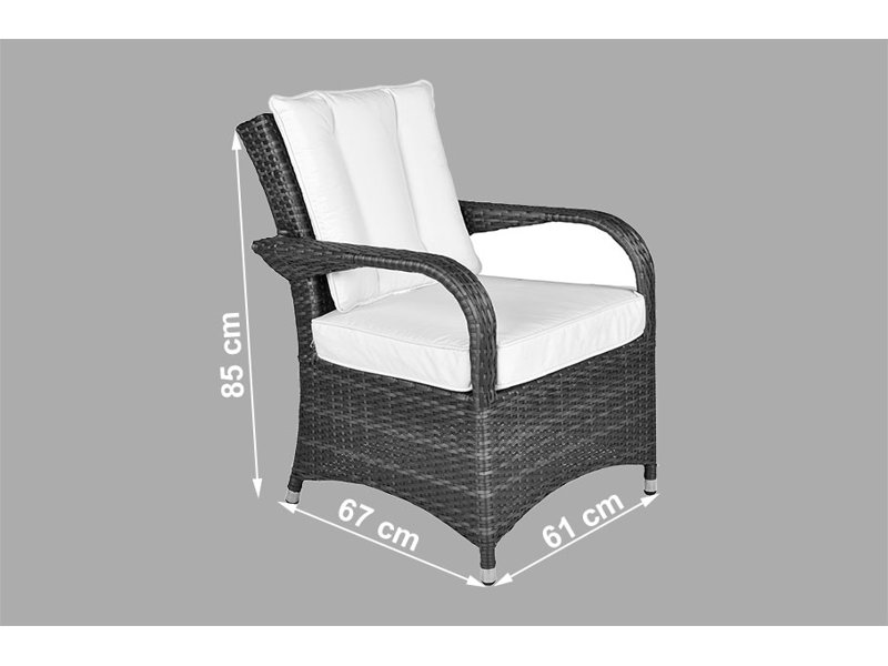 Harpenden 4 - Person Wicker Patio Dining Set with Square Table , Cushions Included