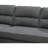 Polyfiber Reversible Sectional Sofa Set Chaise Pillows Plush Cushion Couch Nailheads-1125524973