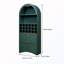 Armoire de rangement cintrée avec casier à vin amovible et tablettes ajustables-797972898