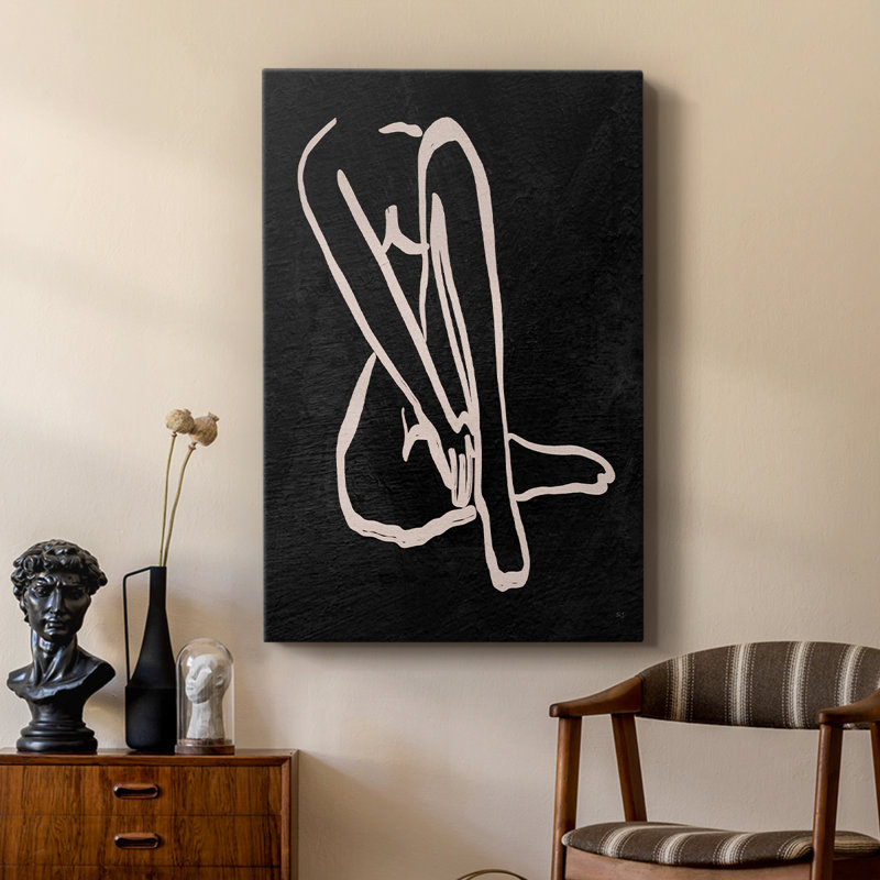 Figure in Dark I -Custom Wrapped Gallery Cavas