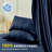 4 Piece Queen Size Sheet Set, 100% Rayon Derived from Bamboo Sheet Set, Cooling & Breathable, Luxury Silky Soft, Deep Pocket up to 16", Dark Blue-122871999-122871995