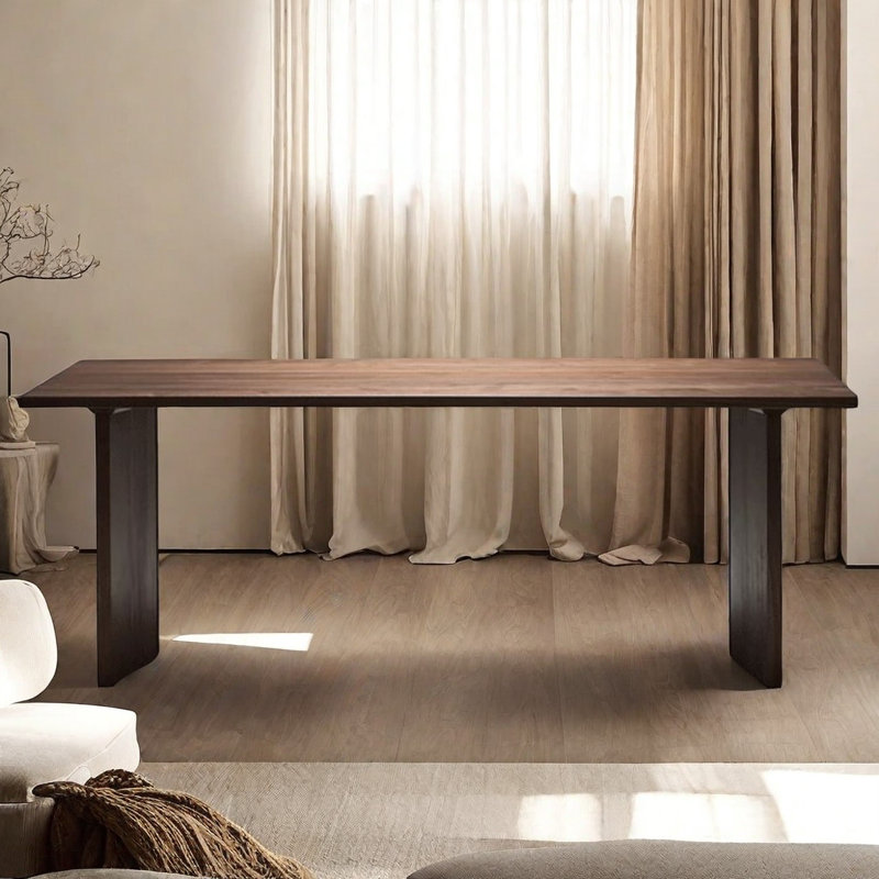 Jeneca Oak Solid Wood Dining Table, 31.49" W x 78.74" L