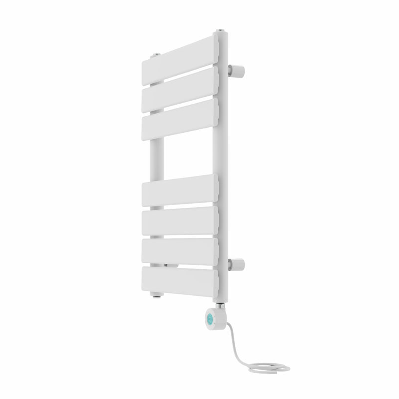 Flat Panel Towel Rail Heated Towel Rails, White, 65cm H x 40cm W x 6.2cm D