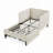 Upholstered Platform Bed Frame with Drawers-1371456723-1371456725