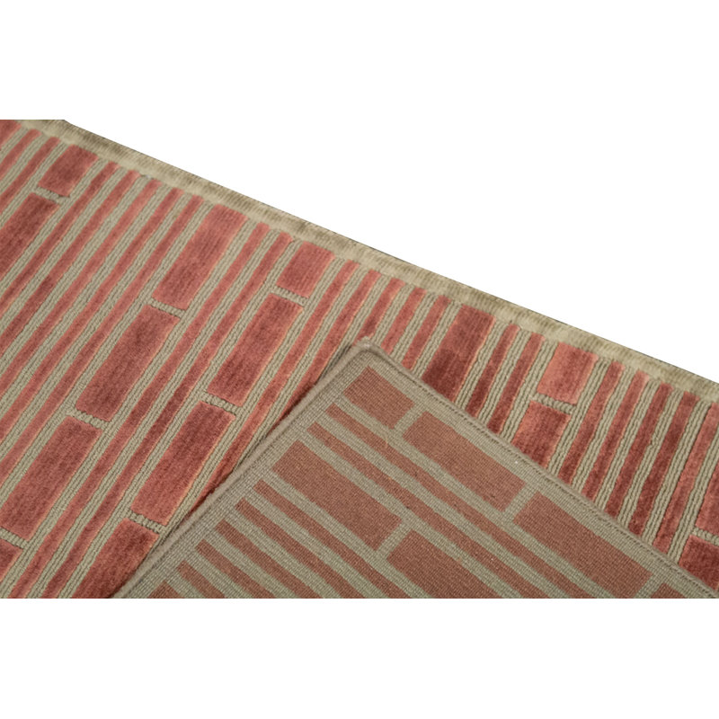 Hand-Knotted High-Quality Rust Area Rug