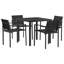  Outdoor Furniture Set Black And Anthracite Textilene Garden Patio Steel