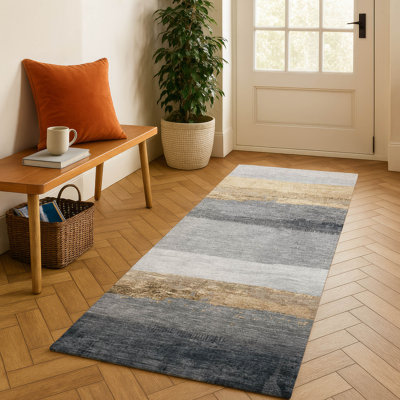 Premium Machine Washable Fairwood AMF1883 Stripes Rug